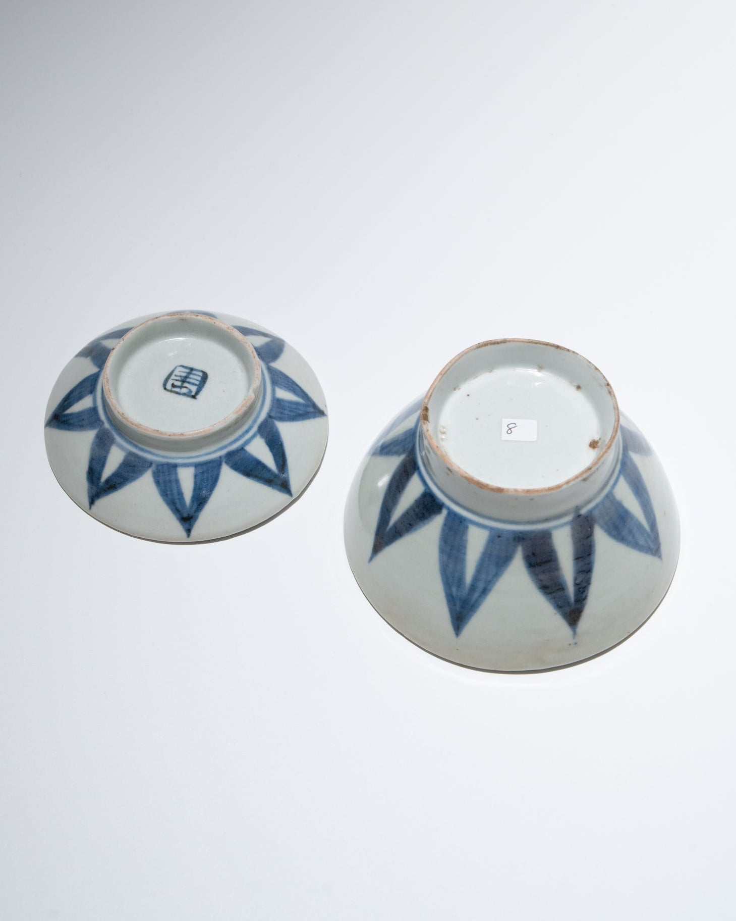 会津本郷焼蓋碗 幕末 2客セットD