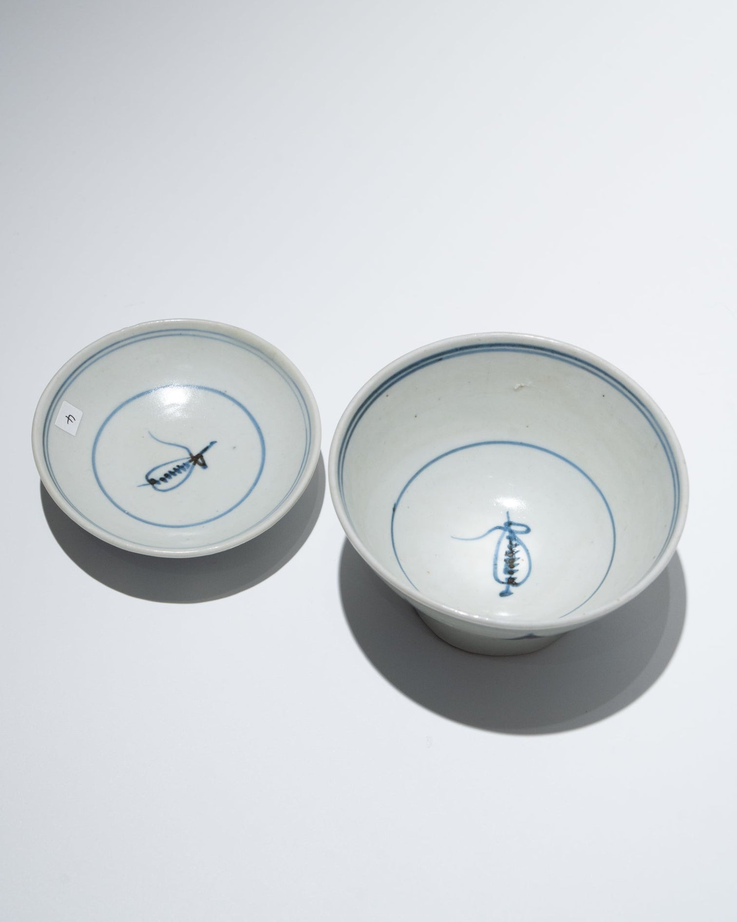 会津本郷焼蓋碗 幕末 2客セットB