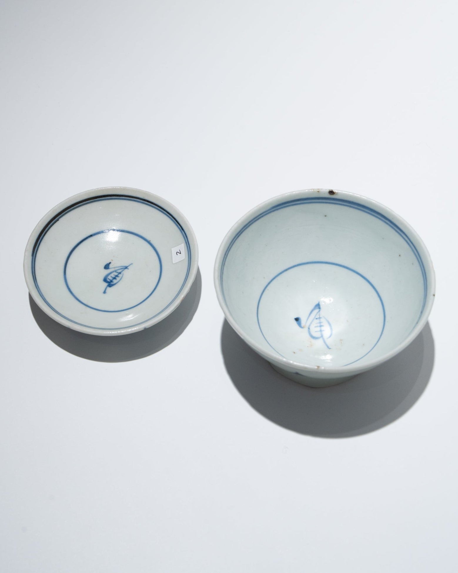 会津本郷焼蓋碗 幕末 2客セットA