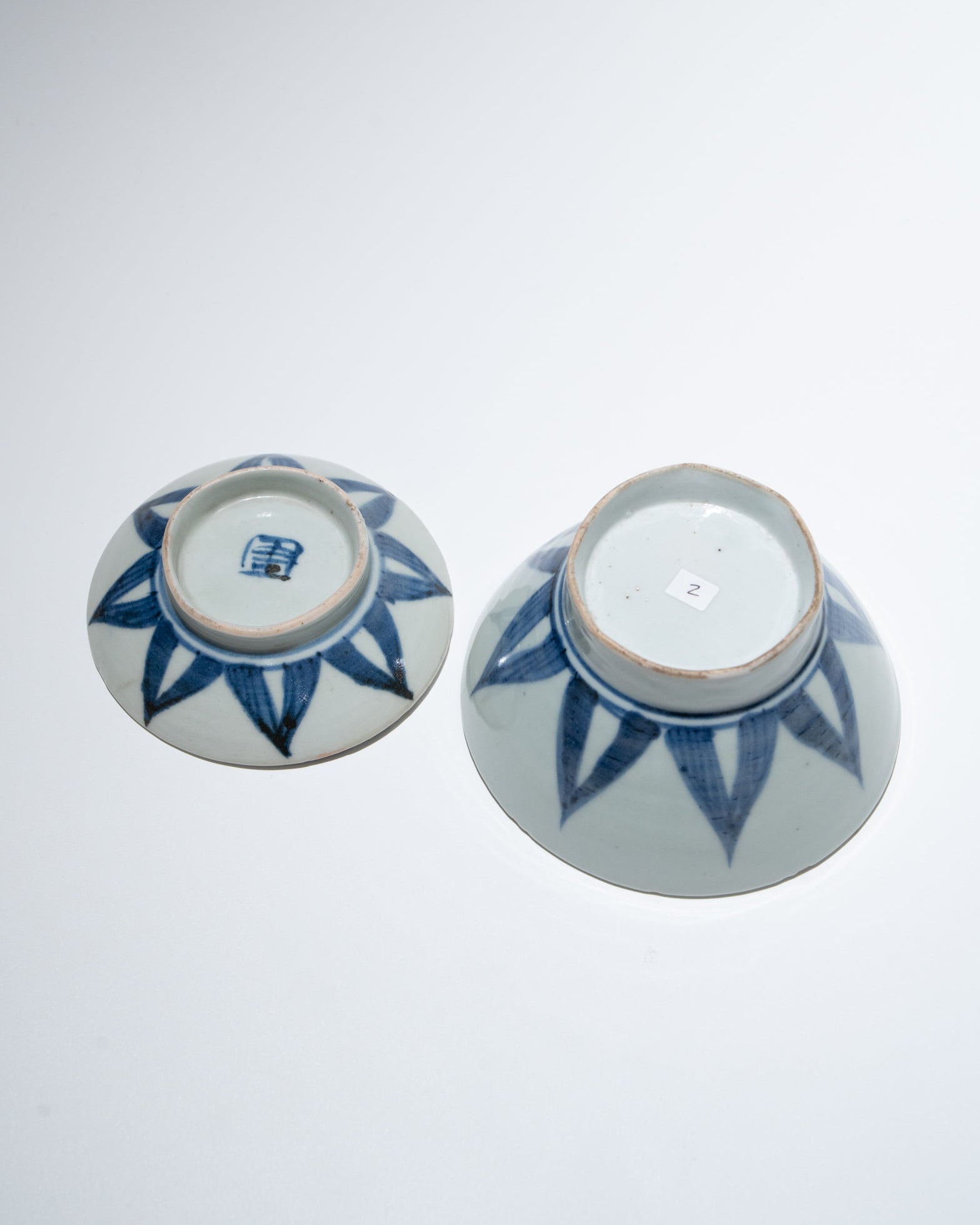 会津本郷焼蓋碗 幕末 2客セットA