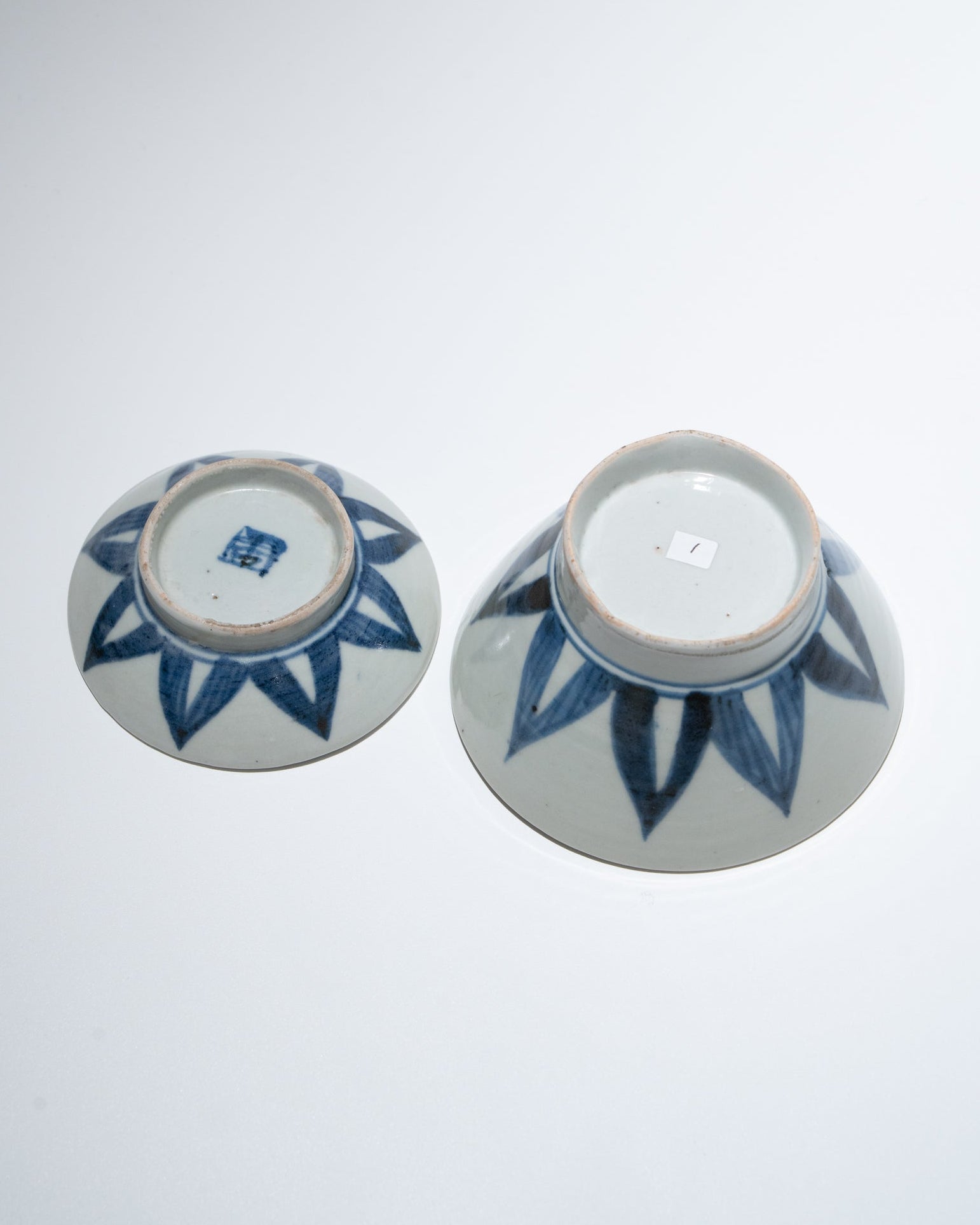 会津本郷焼蓋碗 幕末 2客セットA