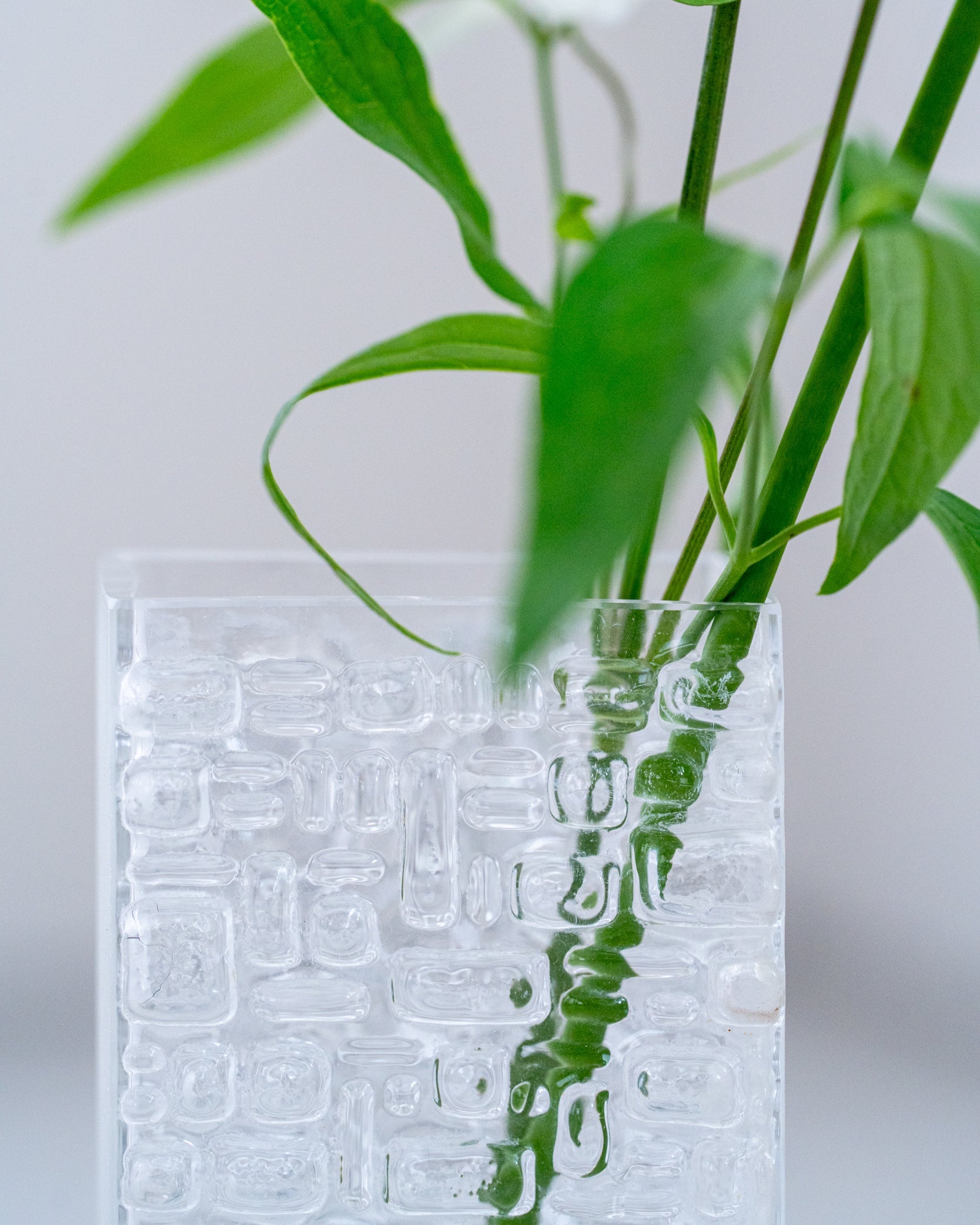 ヴィンテージフラワーベース(glass E)