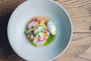 明石真鯛のナージュ  キウイときゅうりの香り