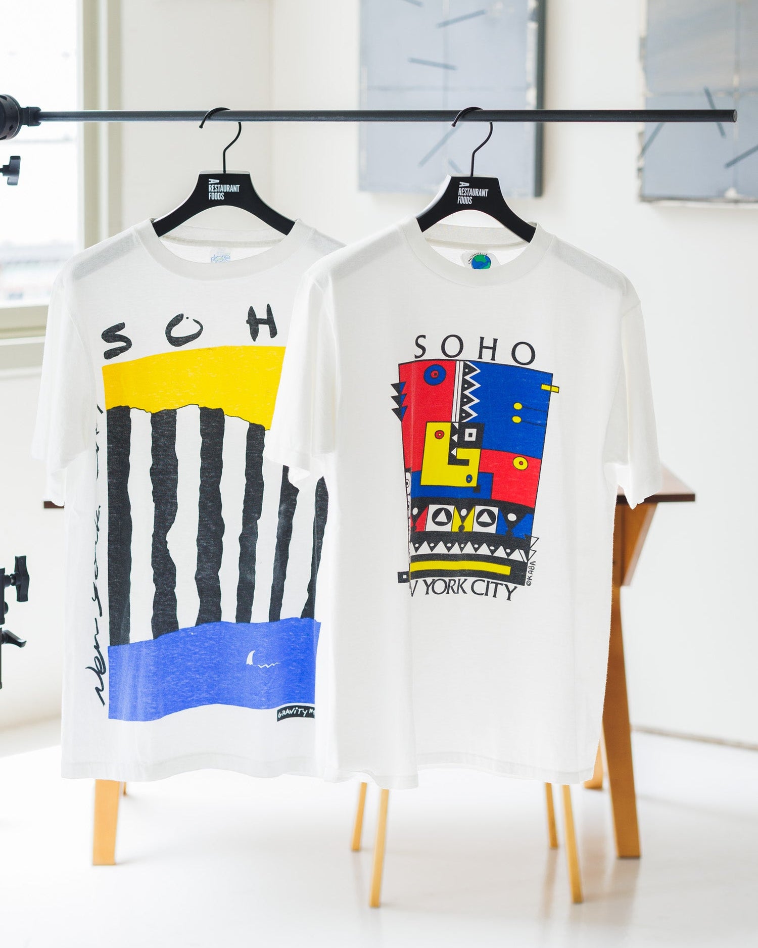 90年代 ヴィンテージ ソーホー NEW YORK CITY アートプリント Tシャツ