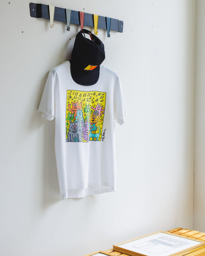 90s Vintage Keith Haring Cats T-shirt