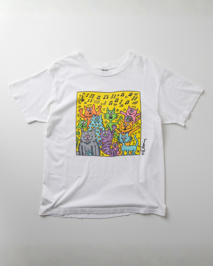 90s Vintage Keith Haring Cats T-shirt