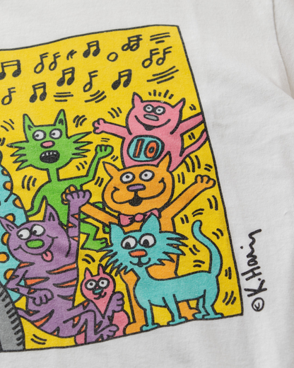 90s Vintage Keith Haring Cats T-shirt