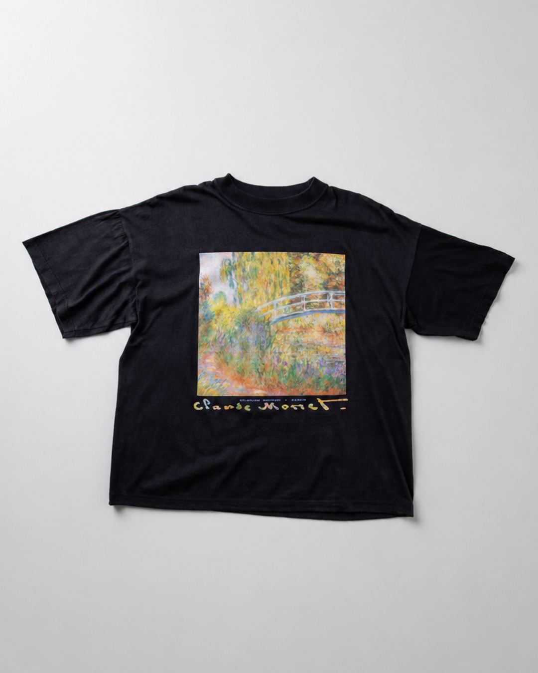 90年代 ヴィンテージ クロード・モネ ブラック Tシャツ