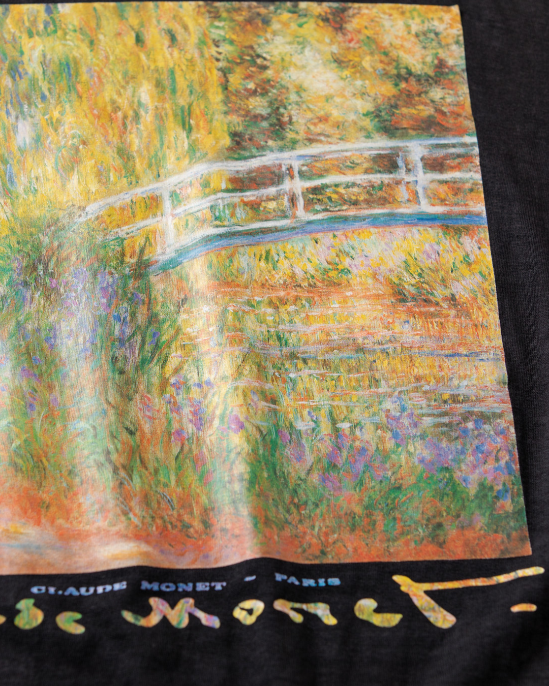 90年代 ヴィンテージ クロード・モネ ブラック Tシャツ