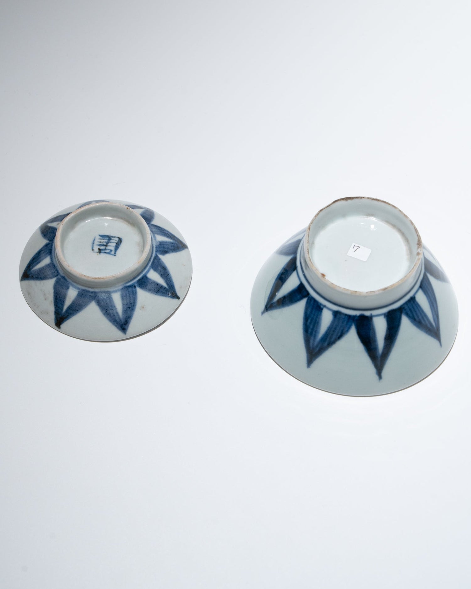 会津本郷焼蓋碗 幕末 2客セットD