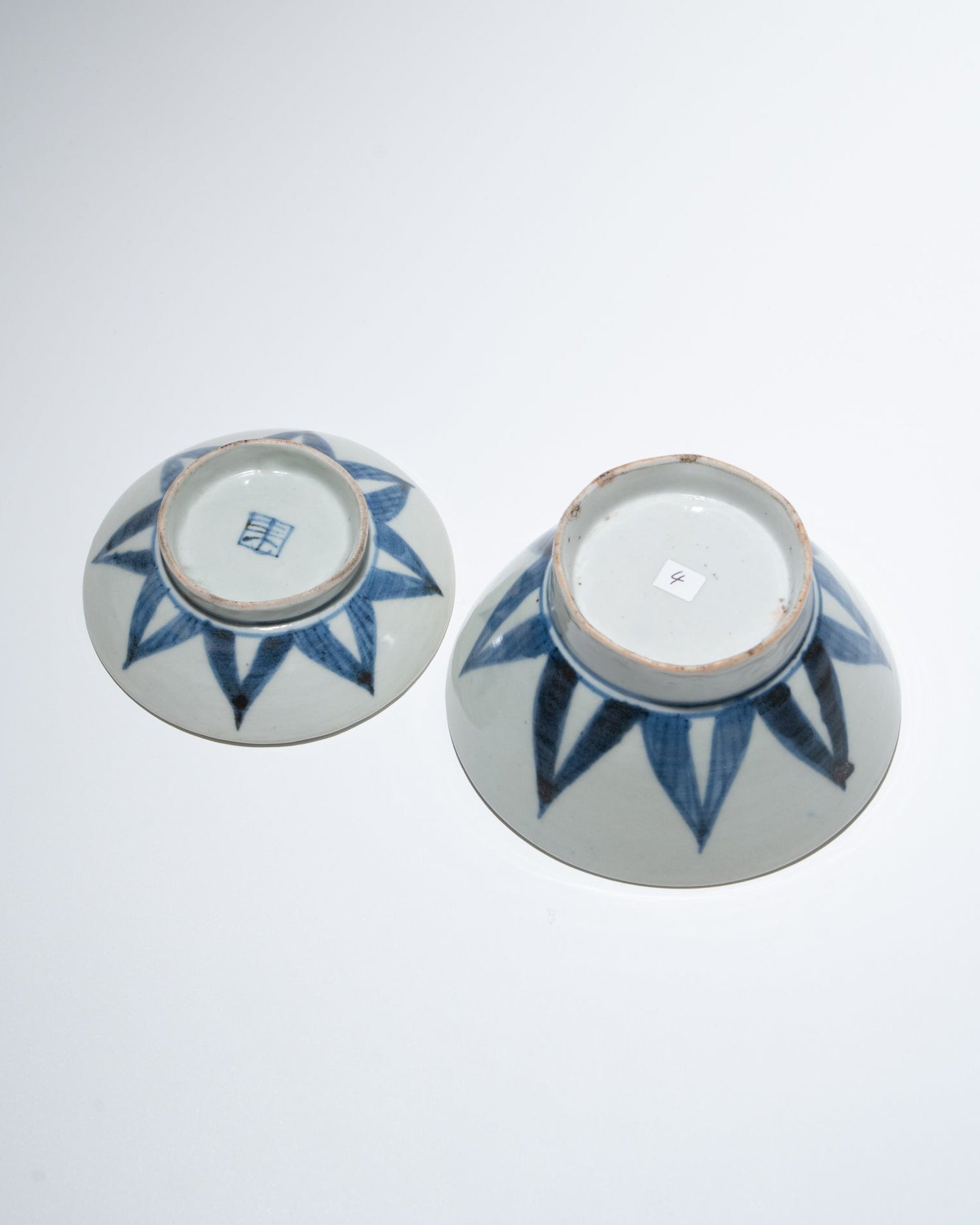 会津本郷焼蓋碗 幕末 2客セットB