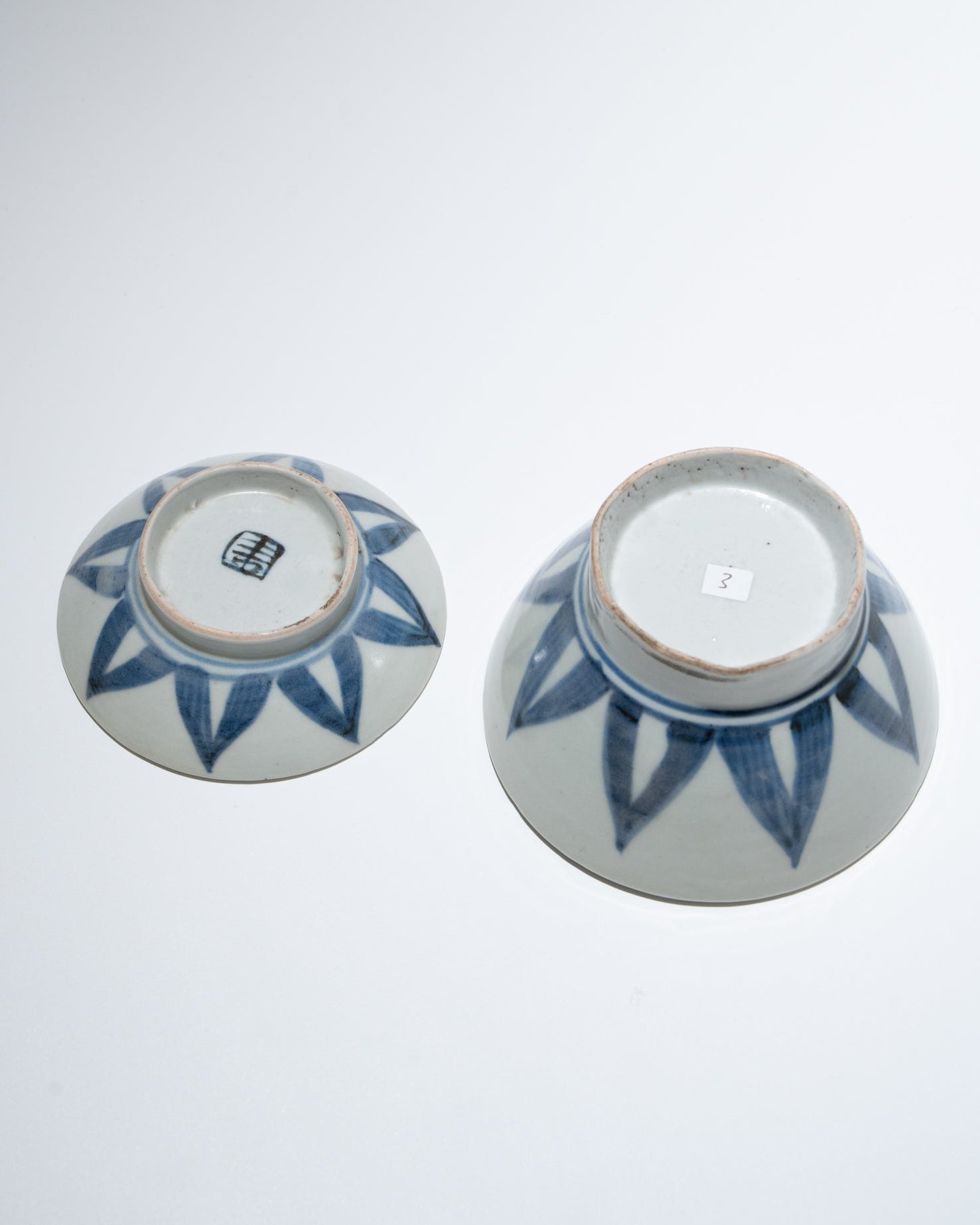 会津本郷焼蓋碗 幕末 2客セットB